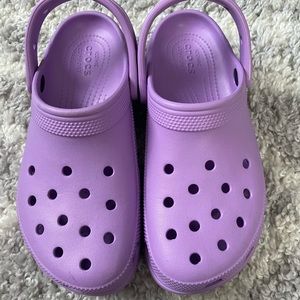 Purple High Crocs